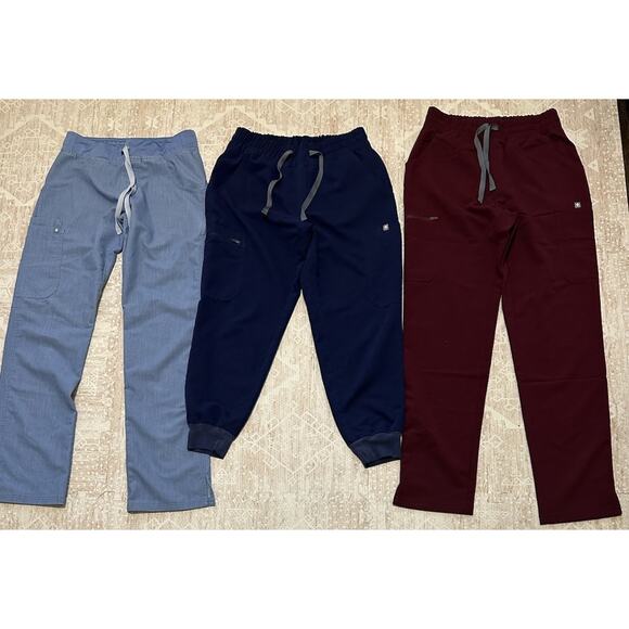 Lot of 3 FIGS Yola Pants/Joggers Scrub Pants Women Size XS & XS/P - Picture 3 of 16